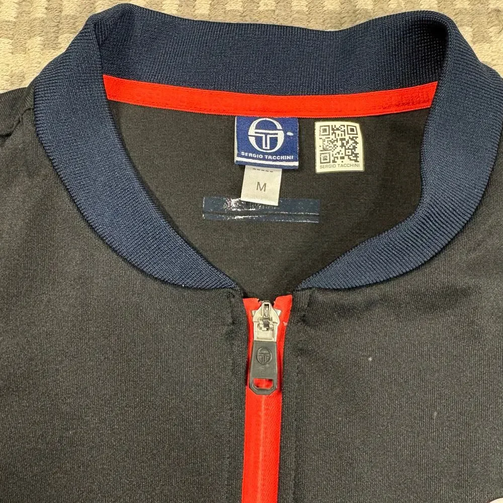 Sergio Tacchini Urban Performance Technical Full-Zip Track Jacket Sz M